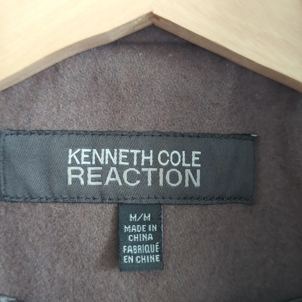 Kenneth Cole Reaction blend Wool Peacoat M - Picture 3 of 7